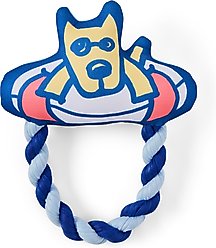 LIFE IS GOOD Rocket Good Buoy Oxford & Rope Dog Toy