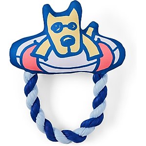 LIFE IS GOOD Rocket Good Buoy Oxford & Rope Dog Toy
