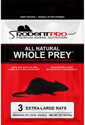 Rodent Pro Frozen Reptile Food, X-Large Rats, 3 count slide 1 of 5