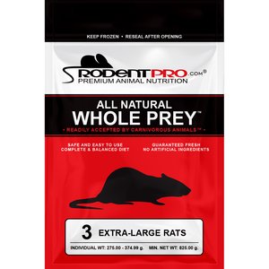 Rodent Pro Frozen Reptile Food, X-Large Rats, 3 count