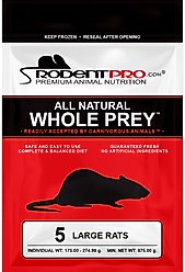 Rodent Pro Frozen Reptile Food, Large Rats, 5 count
