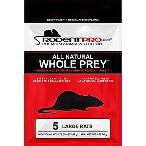 Rodent Pro Frozen Reptile Food, Large Rats, 5 count