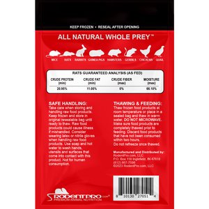Rodent Pro Frozen Reptile Food, Medium Rats, 10 count