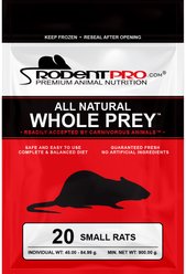 Rodent Pro Frozen Reptile Food, Small Rats, 20 count