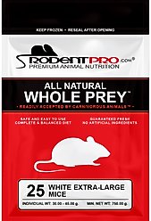 Rodent Pro Frozen Reptile Food, X-Large Mice, 25 count