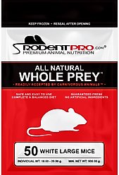 Rodent Pro Frozen Reptile Food, Large Mice, 50 count