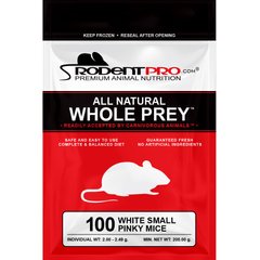 Rodent Pro Frozen Reptile Food, Small Pinky Mice, 100 count