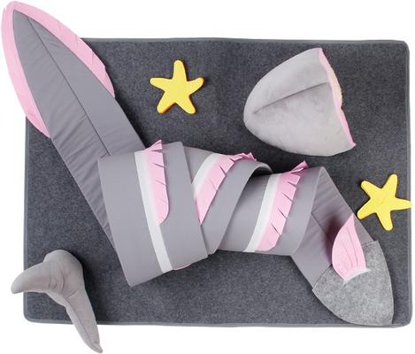 Show full view: Happy & Polly Fish Adventure Cat Sniffing Mat Tunnel, Grey slide 8 of 10