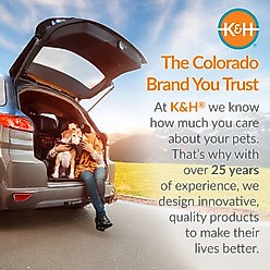 K&H Pet Products Travel Safety Pet Carrier, Gray/Black, Large slide 2 of 9