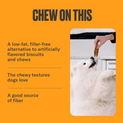 Show full view: Nom Nom Sweet Potato Chews Dehydrated Dog Treats, 6-oz pouch slide 5 of 9