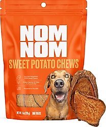 Nom Nom Sweet Potato Chews Dehydrated Dog Treats, 6-oz pouch