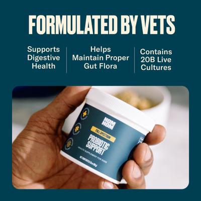 Show full view: Nom Nom Probiotic Support Full Spectrum Digestive Health Powder Supplement Dog Food Topper, 2.12-oz jar slide 5 of 10