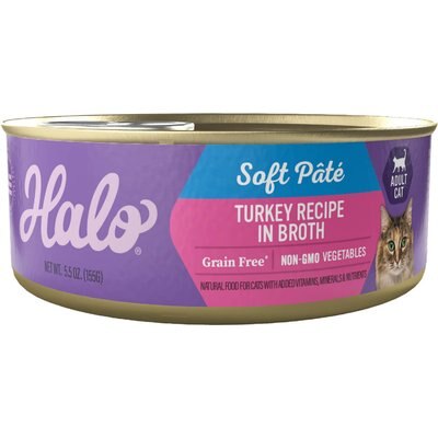 Halo Halo Spot's Stew Wholesome Turkey Canned Cat Food, 5.5-oz, case of 12