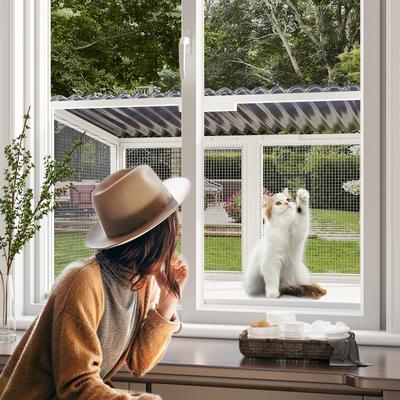 Show full view: LovMor Wooden Cat Window Perch, White slide 6 of 8