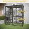 Show in main carousel: LovMor Catio Outdoor Wooden Cat House with Roof, Grey slide 6 of 9