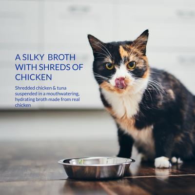 Show full view: Inaba Churu for Senior 10+ Chicken & Tuna Broth Cat Lickable Treats, 1.4-oz pouch, 12 count slide 6 of 9