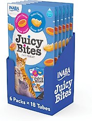 Inaba Juicy Bites Tuna & Chicken Soft & Chewy Cat Treats, 0.4-oz pouch, 18 count