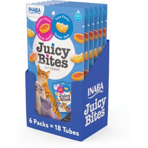Inaba Juicy Bites Tuna & Chicken Soft & Chewy Cat Treats, 0.4-oz pouch, 18 count