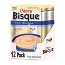Inaba Churu Bisque Tuna Recipe Grain-Free Lickable Cat Treats, 1.4-oz pouch, 12 count