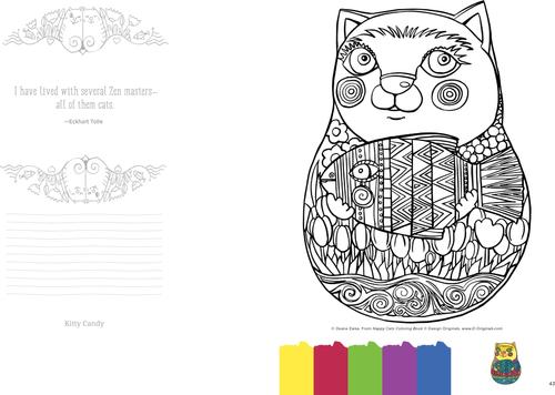 Show full view: Happy Cats Coloring Book slide 3 of 4