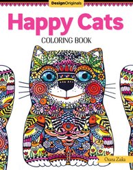 Happy Cats Coloring Book