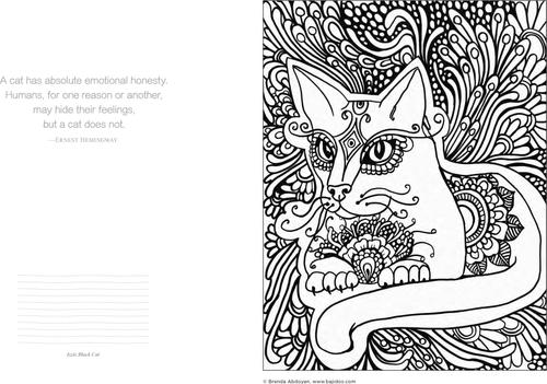 Show full view: Funky Cats Coloring Book slide 3 of 4