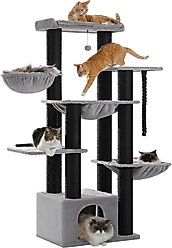 PAWZ Road 67-in Large Hammock Polyester Cat Tree & Condo, Large, Black