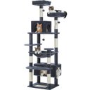 PAWZ Road 72-in Large Hammock Fleece Cat Tree & Condo, Large, Dark Gray