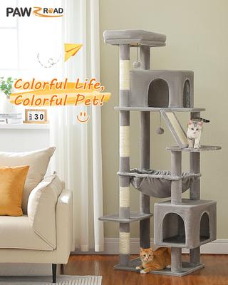 Show full view: PAWZ Road 71-in Large Hammock Polyester Cat Tree & Condo, X-Large, Gray slide 2 of 9