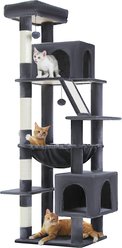 PAWZ Road 71-in Large Hammock Polyester Cat Tree & Condo, X-Large, Dark Gray