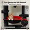 Show in main carousel: PAWZ Road 72-in Gothic Large Hammock Fleece Cat Tree & Condo, Black, Large slide 4 of 9