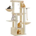 PAWZ Road 67-in Large Hammock Polyester Cat Tree & Condo, Large, Beige