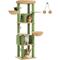 Show in main carousel: PAWZ Road 71-in Large Perch Fleece Cat Tree & Condo, Green slide 1 of 9