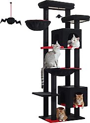 PAWZ Road 69-in Gothic Large Hammock Polyester Cat Tree & Condo, Black