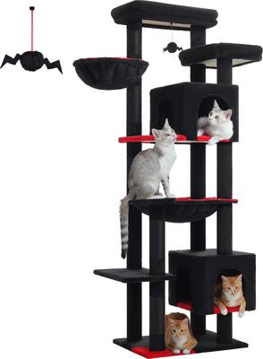 PAWZ ROAD 69-in Gothic Large Hammock Polyester Cat Tree & Condo