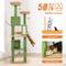 Show in main carousel: PAWZ Road 70.9-in Polyester Cat Tree & Condo, Green slide 5 of 12