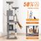 Show in main carousel: PAWZ Road 70.9-in Polyester Cat Tree & Condo, Gray slide 4 of 11