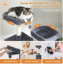 PAWZ Road 70.9-in Polyester Cat Tree & Condo, Dark Gray slide 2 of 8