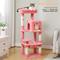 Show in main carousel: PAWZ Road 45.7-in Large Hammock Polyester Cat Tree & Condo, Medium, Pink slide 3 of 12