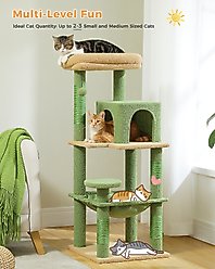 PAWZ Road 45.7-in Large Hammock Polyester Cat Tree & Condo, Medium, Green slide 2 of 7