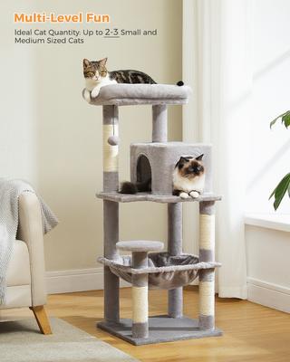 PAWZ Road 45.7-in Large Hammock Polyester Cat Tree & Condo, Medium