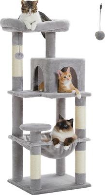 PAWZ Road 45.7-in Large Hammock Polyester Cat Tree & Condo, Medium