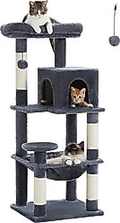 PAWZ Road 45.7-in Large Hammock Polyester Cat Tree & Condo, Medium, Dark