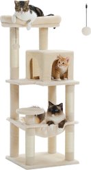 PAWZ Road 45.7-in Large Hammock Polyester Cat Tree & Condo, Medium, Beige slide 2 of 8