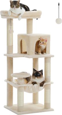 Show full view: PAWZ Road 45.7-in Large Hammock Polyester Cat Tree & Condo, Medium, Beige slide 8 of 11