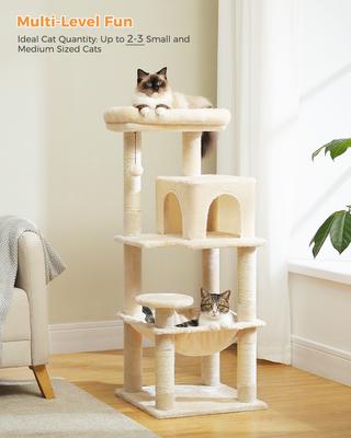 Show full view: PAWZ Road 45.7-in Large Hammock Polyester Cat Tree & Condo, Medium, Beige slide 7 of 11