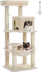 PAWZ Road 45.7-in Large Hammock Polyester Cat Tree & Condo, Medium, Beige