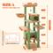 Show in main carousel: PAWZ Road 66-in Multi-Level Polyester Cat Tree & Condo, Large, Green slide 3 of 10