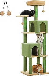 PAWZ Road 62-in Polyester Cat Tree & Condo, Green