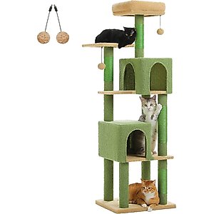 PAWZ Road 62-in Polyester Cat Tree & Condo, Green